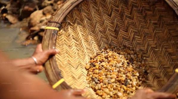 Gem mine in Sri Lanka — our licenced pit