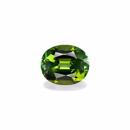 brown tourmaline oval cut on a dark background